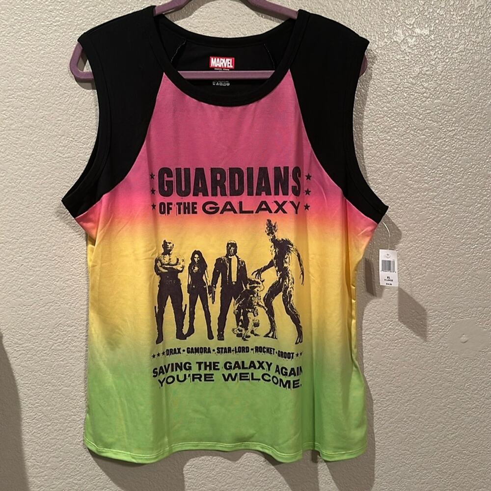 NWT Disney Park Guardians of the Galaxy Saving Cosmic Rewind Again Ombré Tank XL